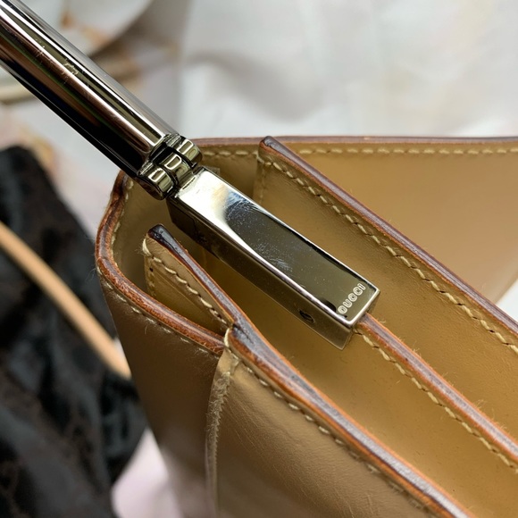 Like new authentic tan Gucci evening bag - Picture 8 of 10